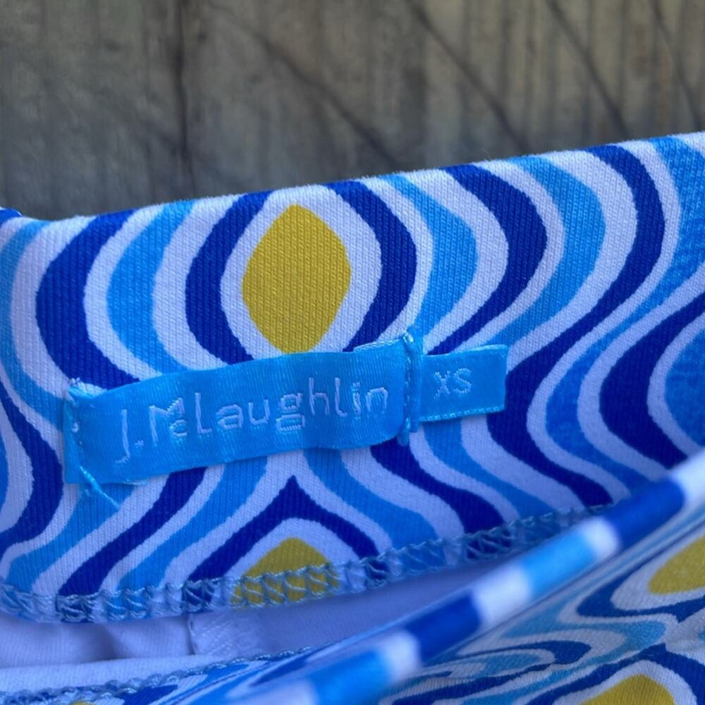 J. McLaughlin Briana Skort XS Blue Yellow - Picture 4 of 7